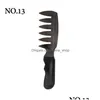 Hair Brushes Hair Brushes Beard Comb Men Retro Slicked Back Style Tool Right Angel Texture Double Side Pomade Modeling E150726 Drop De Dhvpz