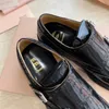 Women's Dress Shoes Mary Brand Genuine Leather Shoes Carved Block British Style Loafers