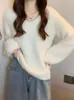 Maglioni da donna maglione morbido maglione invernale da donna soffice pullover moda femminile maglioni in peluche larghi da donna maglieria elegante coreana top