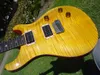 Vendita calda chitarra elettrica di buona qualità 1992 Custom 24 Ten 10 Top Birds Vintage Yellow Small Heel - Strumenti musicali