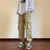 Calças masculinas carga moda hip hop multi-bolso harem streetwear corredores sweatpants casuais homens mulher calças tamanho grande 5xl