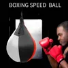 Sand Bag High Quality PU Pear-shaped Boxing Speed Ball Leather Hanging Punching Bag For Thai Fitness 231204