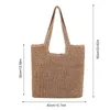 Borse da sera Borse da donna tessute a mano Borsa estiva in paglia intrecciata Borsa di grande capacità in corda di carta Moda semplice fatta a mano Borse casual