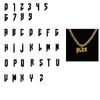Pendant Necklaces Customized Name Necklace Gold Color Personalized Stainless Steel 5mm Wide Thick Chain Jewelry for Men Gifts 231204