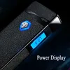 Smart Chip Leer Vlamloze Elektrische Dual Arc USB Aansteker Outdoor Winddicht Power Display Draagbare Plasma Puls Ontsteking Tool