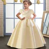 Sukienki dziewczyny 2023 TEELAGER Pageant Big Bow Party Dress for Girl