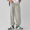 Mäns byxor Mens Active Sports Trousers Baggy Casual Sweatpants Streetwear Joggers Tag Size M 3xl Polyester Svart/ljusgrå/mörkgrön