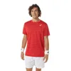 T-shirts pour hommes Badminton séchage rapide T-Shirt vêtements de tennis de table Fitness course vêtements de sport d'été hauts contrastés
