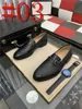 Men 34Model Luxury Chaussures Oxford Slip on Split Toe Café noir Robe de créatrice formelle en daim