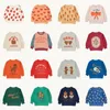 Giyim Setleri TC 2023 Sonbahar Kış Çocukları Fleeced Sweatshirt Güzel Karikatür Baskı Çocuklar Kız Kız Sweaters Fashion Toddler Bebek Giysileri 231204