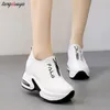 Height Increasing Shoes white red Platform Shoes Hidden Heel Women Casual Platform Shoes Woman Sneakers Shoes for Women Height Increasing Wedges Shoes 231204