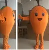 Cartoon Clothing Factory Sale Mascot لذيذ اللون البرتقالي Loquat Mascot Massume Cartoum