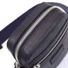 Classique mini taille sacs de messager noir gris toile cuir hommes épaule avec boîte sac à main sac à bandoulière 08240G