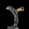 Bar Tools Snake Shaped Wine Bottle 500 1000mi High Borosilicate Glass Process Chinese Zodiac Transparent Tom whisky 231204