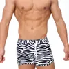 Shorts pour hommes WF74 Motif zèbre Sexy Taille basse Hommes Maillots de bain Summer Beach Bikinis Swim Briefs Trunks Pool Party Maillots de bain