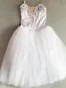 Bühne tragen Kinder Ballett Kleid Mädchen Frauen Romantische Tutu Tüll Weiß Schwan Tanz Performance Kostüme Mädchen Erwachsene Ballerina