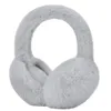 Ear Muffs Compact Earmuffs fällbara mysiga snygga kvinnors vinterfaux päls elastiska lätta värmare för utomhus 231204