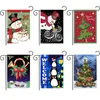 Christmas Garden flag animal courtyard Celebrate Merry Christmas happy holiday snow camping Flags welcome snowman yard Banner P153