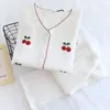 Damennachtwäsche Fdfklak Nachthemd Doppelschicht Gaze Baumwolle Dessous Pyjama Anzug 2023 Frühling Langarmhose Weiche Homewear