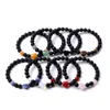 8mm hématite perles emmêlées pierre naturelle Rose Quartz topaze oeil de tigre Agate coeur Bracelet hommes femmes Yoga guérison équilibre Bracelet