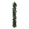 Dekorativa blommor Pine Greenery Garland Faux Door Atmospheric Winter Home Decor Wreath For Walls Window Pise Pise Front