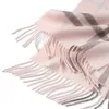 Scarves LONGMING 100% Merino Wool Knitted Shawl Women Autumn Fashion Classic Plaid Solid Scarf Winter Warm Knottable Muffler for Man 231204