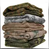 Bandanas Tactique Mesh Breathbale Écharpe Sniper Visage Voile Foulards Filet Militaire Camouflage Chasse Foulard