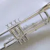Japon yüksek kaliteli trompet müzik aleti b düz altın gümüş kaplama profesyonel trompet el çantası ücretsiz gönderim