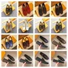 40 Model Designer Loafers Men Shoes Solid Color Fashion Business Casual Wedding Party Classic Crocodile Pattern Metal Dress Shoes