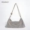 Abendhandtasche mit Knotengriff, Strasssteinen, Kristalldiamanten, Abendessen, Party, Hochzeit, Geldbörsen und Handtasche, Designermode274C