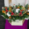 Decorative Flowers Xmas Fake Branches Picks Artificial Red Fruit Pine Decor Christmas Cuttings Needles Berry Skewers