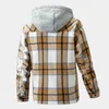 Men's Down Mens Autumn And Winter Fashion Casual Fleece Hooded Warm Thick Jacket Overcoat Windproof Hip Hop