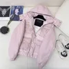 Femmes Sweat à capuche Designer Down Vestes Parka Puffer Veste avec lettre Bouton Lambskin Casual Outdoor Winter Warm Épaissi Zipper Designer Manteaux Veste Tops