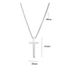 Pendant Necklaces 1 Pc Stainless Steel Cross Necklace Men And Women Jewelry Punk Accessories