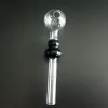 Gourd Pyrex Colored Handle Pipes Glass Bulb for Smoking Oil Burner Water Bongs Accessories LL