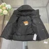 New designer baby jackets winter down jacket Size 100-160 child coat Checker splicing design hooded kids Outwear Nov25