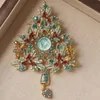 Kirks Christmas Tree Brooch مينا الحرف العتيقة في العصور الوسطى الصناعة الثقيلة المصنوعة يدويًا Tiktok 231015