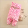 Blankets Swaddling Baby Hug Thickened With Flannel Slee Bag Split Legs Anti-Kick Autumn And Winter Ddle Drop Delivery Kids Maternity N Dh70X