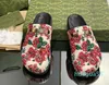 Designer G Double Mules half Slippers with metal buckle Women Men Fashion cowhide floral Print G interlocking Sandals Loafers monograms Slides Top-