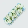 Dekorativa blommor 54x23cm Artificial Rose Stripe Flower Arrangement Forest Series Scene Decoration Wedding Wedding