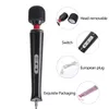 Wibratory Blackwolf 10 prędkości Magic Wand Massager Big Massage Stick av seksowne łechtaczki seksualne dla kobiet wtyczka europejska 231204