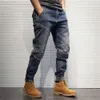 Herren Jeans Hip Hop Harem Hosen Männer Lose Jogger Denim Casual Jogginghose Korea Knöchel Länge Hosen Streetwear Männliche Kleidung 231204