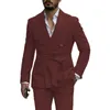 Ternos masculinos dv055 personalizar terno 2 peças cinto estilo conjunto noivo homem casual smoking para casamento (calças blazer)