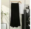 Skirts Autumn Winter Meramid Trumpet Metallic Velvet Long Pleated Skirt Army Green Champagne