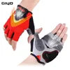 Cykelhandskar Giyo Summer Cycling Gloves Gel Half Fing Finger stuffsäker sport Gymhandskar Mountain Bicycle Cykelhandskar för män/kvinnor Antil-SKIP 231204