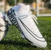 Männer Kinder Fußballschuhe Rasen Fußballschuhe Stollen Training High Top Knöchel Sport Turnschuhe Qualität AG TF Indoor Neue Größe 35-45