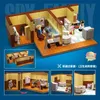 Diecast Modelo MOC Anime Spy X Família Figura Loid Anya Forger Action Model Kit WC Secret Room Blocks Set Presentes de Natal Crianças Brinquedos para Meninos 231204