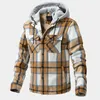 Men's Down Mens Autumn And Winter Fashion Casual Fleece Hooded Warm Thick Jacket Overcoat Windproof Hip Hop