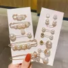 Pins Brooches Brooch Set Big Beads Fashion Clothing Brooches for Women Pearl Lapel Pin Sweater Dress Brooch Pins Badge Buckle Accessories 231202