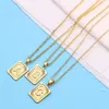 Pendant Necklaces Geo A-Z Initial Alphabet Letter Neckalce For Men Women Jewlery Punk Trendy3021